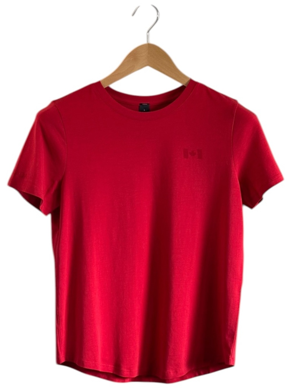 Lululemon Team Canada 22 Love Crew T-Shirt Red Sz 6